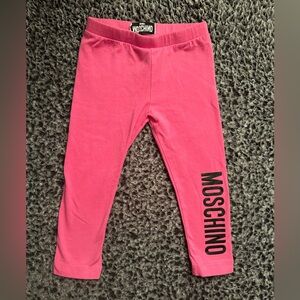 Moschino Pink Girls' Logo Leggings